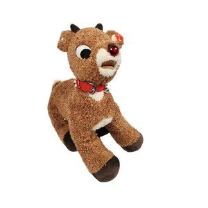 Build a Bear Rudolph w/ Collar Lights Up with Voice Tested and Works